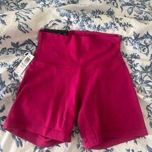 Aritzia biker shorts - pomp pink